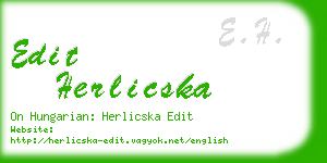 edit herlicska business card